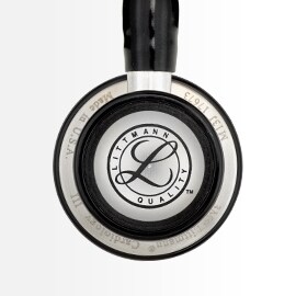 Close-up showing the pediatric diaphragm of a 3M Littmann Cardiology III Stethoscope.